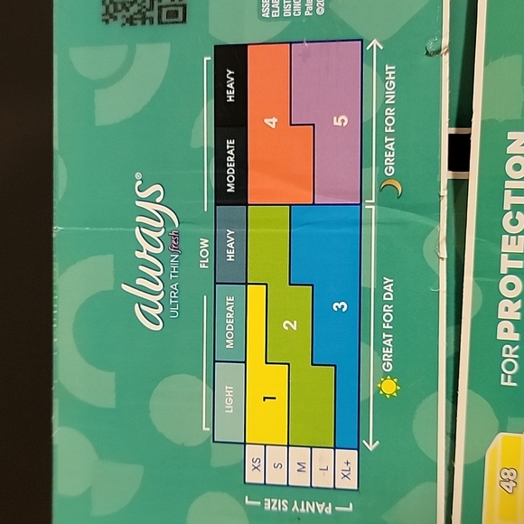 192 Count Always Ultra Thin Maxi 2 boxes of 96= 12 mths protection $65 value - Picture 7 of 7